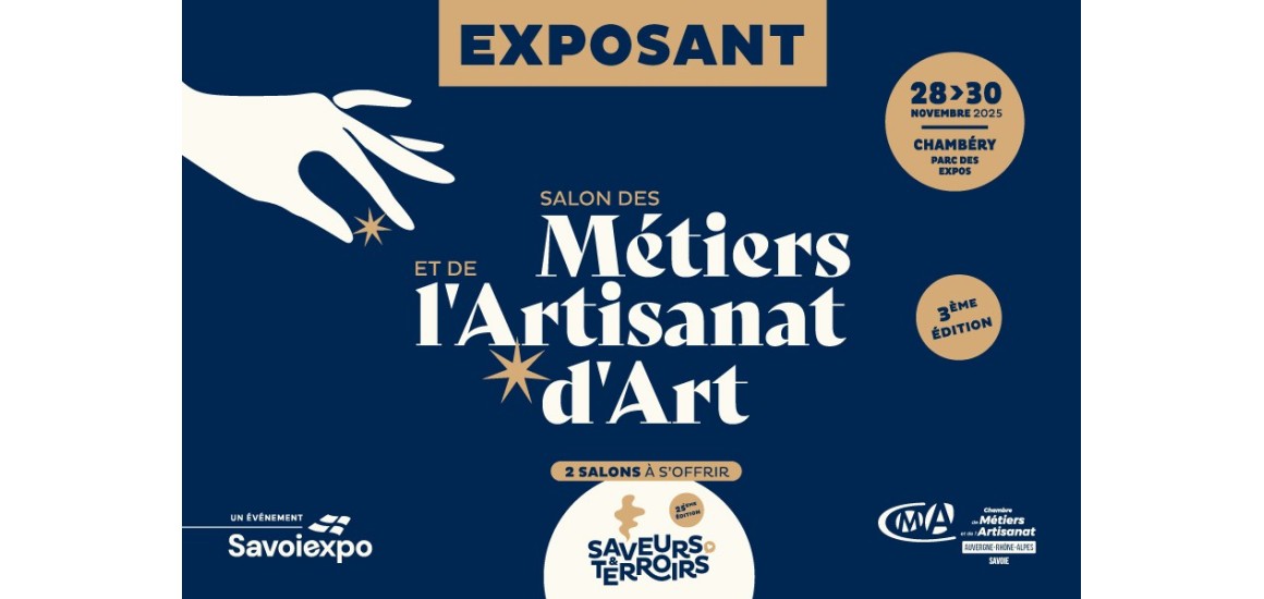 Salon des Métiers et de l'artisanat d'art (SMAD) du 28 au 30 Novembre 2025